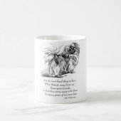 Pekingese Dog Rainbow Bridge Kaffeetasse (Mittel)