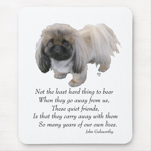 Pekingese Dog Rainbow Bridge Mousepad (Vorne)