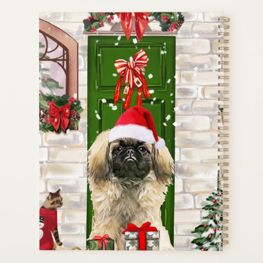 Pekingese Dog Weihnachtsgeschenk Tasche Planer (Rückseite)