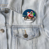 Pekingese Dog Weihnachtsmann Button (Beispiel)