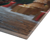 Pekingese Dogs Christmas Snow Holiday Schneidebrett (Ecke)