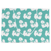 Pekingese Doppy Puppy Große Geschenktüte (Rückseite)