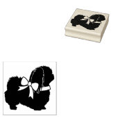 Pekingese Doppy Puppy Gummistempel (Stempel)