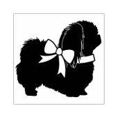 Pekingese Doppy Puppy Gummistempel (Prägung)