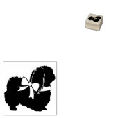 Pekingese Doppy Puppy Gummistempel (Stempel)