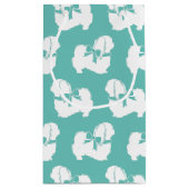 Pekingese Doppy Puppy Kleine Geschenktüte (Rückseite)