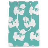 Pekingese Doppy Puppy Mittlere Geschenktüte (Rückseite)