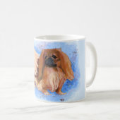 Pekingese Echt Blau Kaffeetasse (VorderseiteRechts)