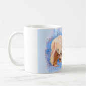 Pekingese Echt Blau Kaffeetasse (Links)