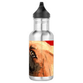 Pekingese Farbblock Edelstahlflasche (Rechts)