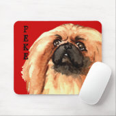 Pekingese Farbblock Mousepad (Mit Mouse)