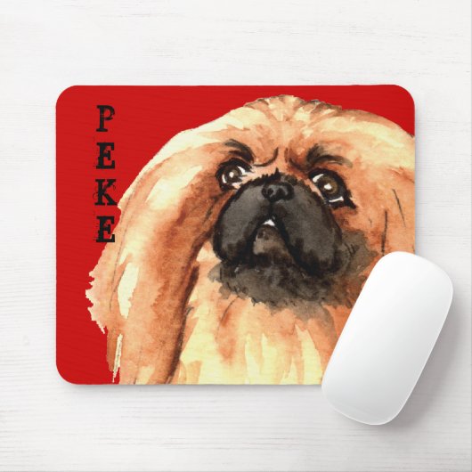 Pekingese Farbblock Mousepad (Mit Mouse)
