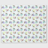 Pekingese-Feierballons Geschenkpapier (Flach)