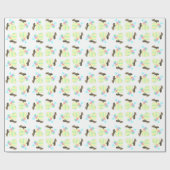 Pekingese-Feierballons Geschenkpapier (Flach)