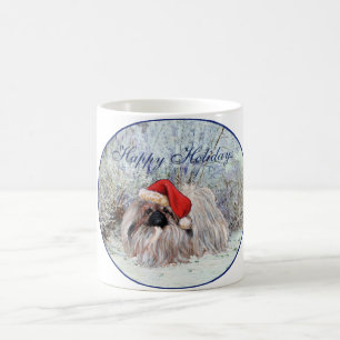 Pekingese-Feiertagsdesigns Kaffeetasse