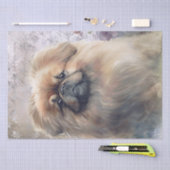 Pekingese Floral Dog Seidenpapier (Handwerk)