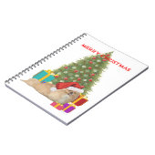 Pekingese Frohe Weihnachten Notizblock (Linke Seite)