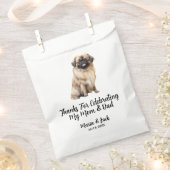 Pekingese Full Colour Pet Wedding Geschenktütchen (Ausgeschnitten)