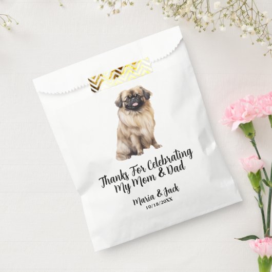 Pekingese Full Colour Pet Wedding Geschenktütchen (Versiegelt)
