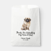 Pekingese Full Colour Pet Wedding Geschenktütchen (Vorderseite)