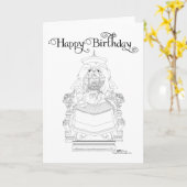 Pekingese Geburtstagskarte Karte (Gelbe Blume)
