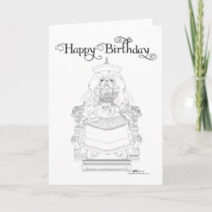 Pekingese Geburtstagskarte Karte