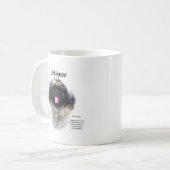 Pekingese Geschichtsdesign Kaffeetasse (Vorderseite Links)