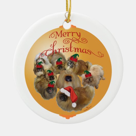 Pekingese Group Ornament (Vorne)