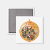 Pekingese Group Ornament Magnet (Vorderseite/Rückseite)
