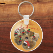 Pekingese Group Ornament Schlüsselanhänger (Vorderseite)