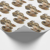 Pekingese-Gruppe Geschenkpapier (Ecke)
