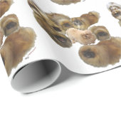 Pekingese-Gruppe Geschenkpapier (Rolleneckpunkt)