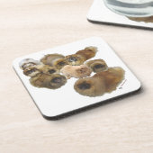 Pekingese-Gruppe Getränkeuntersetzer (Linke Seite)