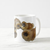 Pekingese-Gruppe Kaffeetasse (VorderseiteRechts)
