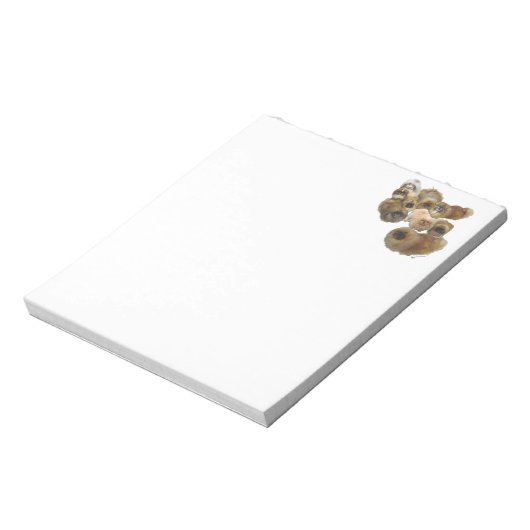 Pekingese-Gruppe Notizblock (Rotiert)