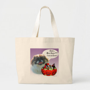 Pekingese Halloween Candy Jumbo Stoffbeutel