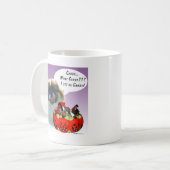 Pekingese Halloween Candy Kaffeetasse (Vorderseite Links)
