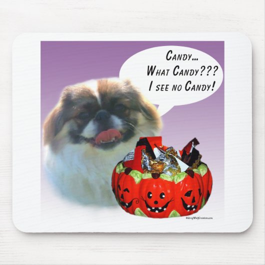 Pekingese Halloween Candy Mousepad (Vorne)