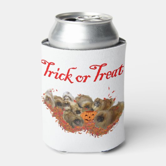 Pekingese Halloween Dosenkühler (Kanne Vorderseite)