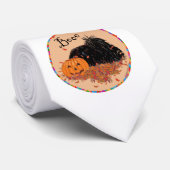 Pekingese Halloween Krawatte (Gerollt)