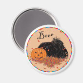Pekingese Halloween Magnet (Vorderseite/Rückseite)