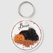 Pekingese Halloween Schlüsselanhänger (Vorderseite)
