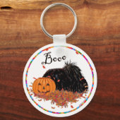 Pekingese Halloween Schlüsselanhänger (Vorderseite)