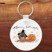 Pekingese Halloween Schlüsselanhänger (Vorderseite)