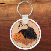 Pekingese Halloween Schlüsselanhänger (Vorderseite)
