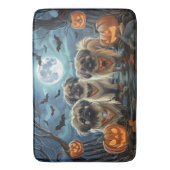 Pekingese Halloween Spooky Badematte (Vorderseite Vertikal)