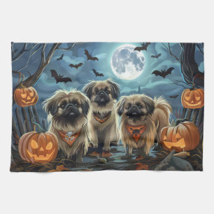 Pekingese Halloween Spooky Geschirrtuch