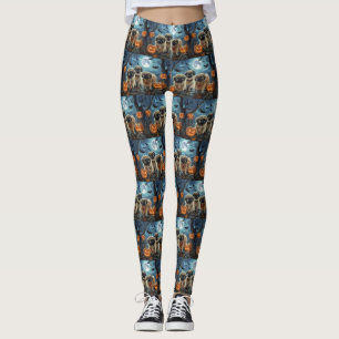 Pekingese Halloween Spooky Leggings
