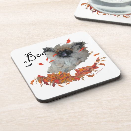 Pekingese Halloween Untersetzer (Linke Seite)