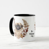 Pekingese Hund Herbstreath Tasse (Vorderseite Links)